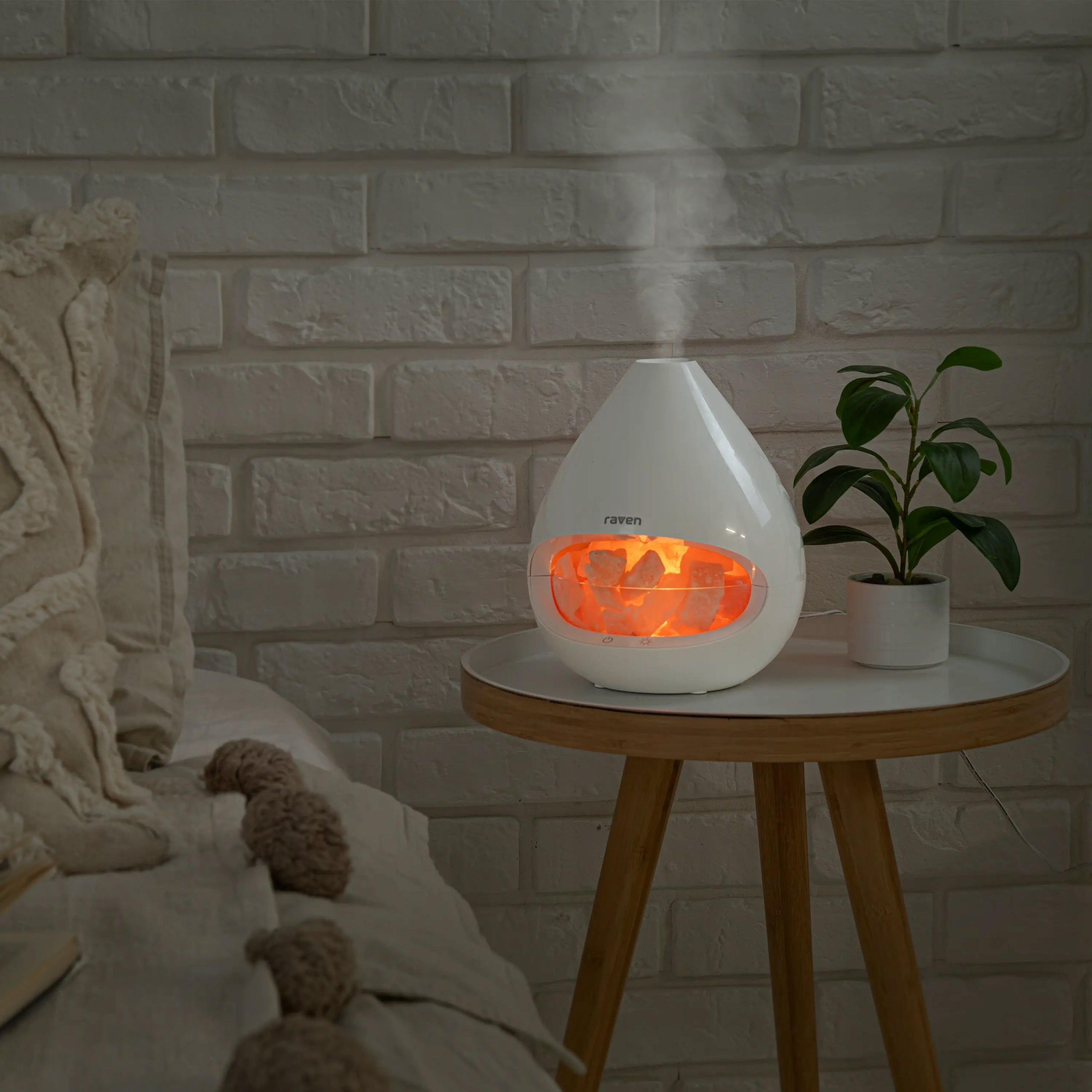 Humidifier Aromatizer Salt Lamp RAVEN ENA004 15m2 20W 150ml White Type aromatizer