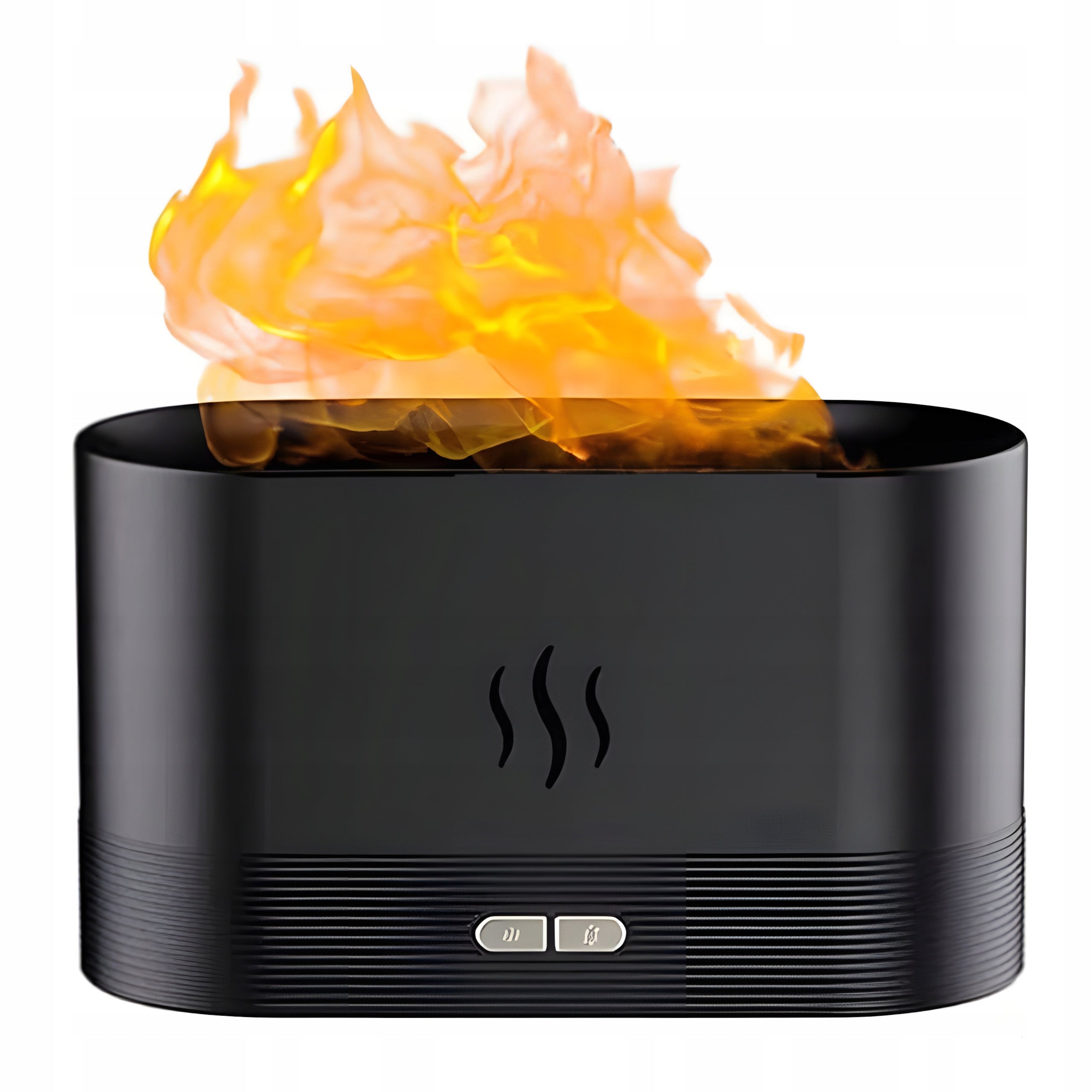 Humidifier Diffuser for Essential Oils Aromatherapy Fireplace Black