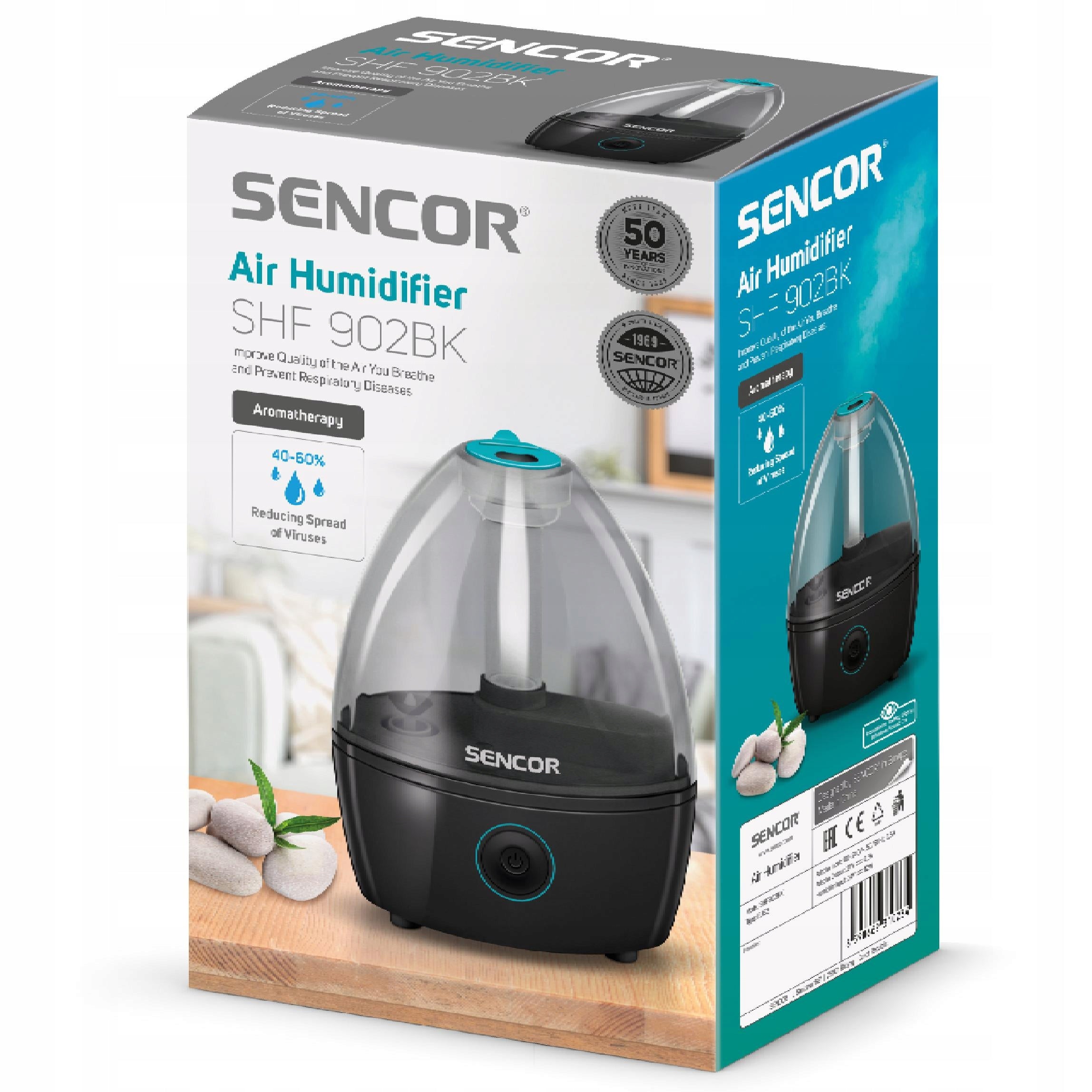 Humidifier Sencor SHF 902BK 90 ml/h 18m2 Packaging status original