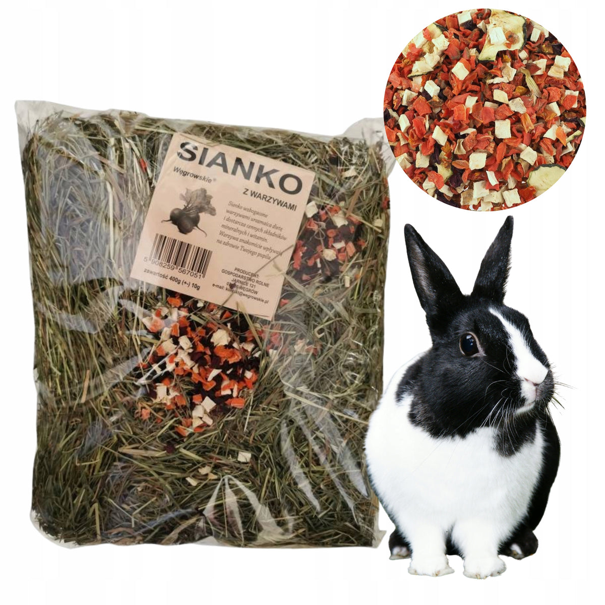 Hungarian Hay with Vegetables 400 g Packaging status original