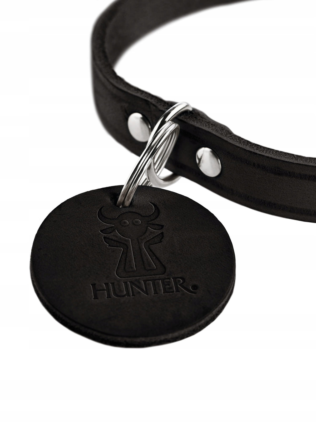 Hunter Aalborg collar black cowhide 60/L Brand Hunter