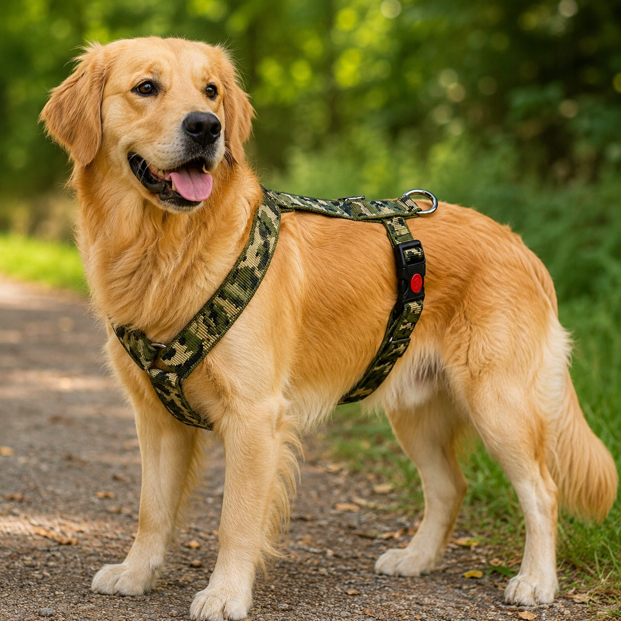 Hunter DOG HARNESS ADJUSTABLE SMOOTHLY STRONG PRESSURE-FREE Size M-L Kind walking harness