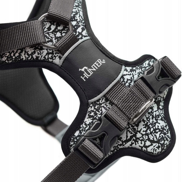 Hunter Dog Harness Divo Reflect black S/M Kind walking harness