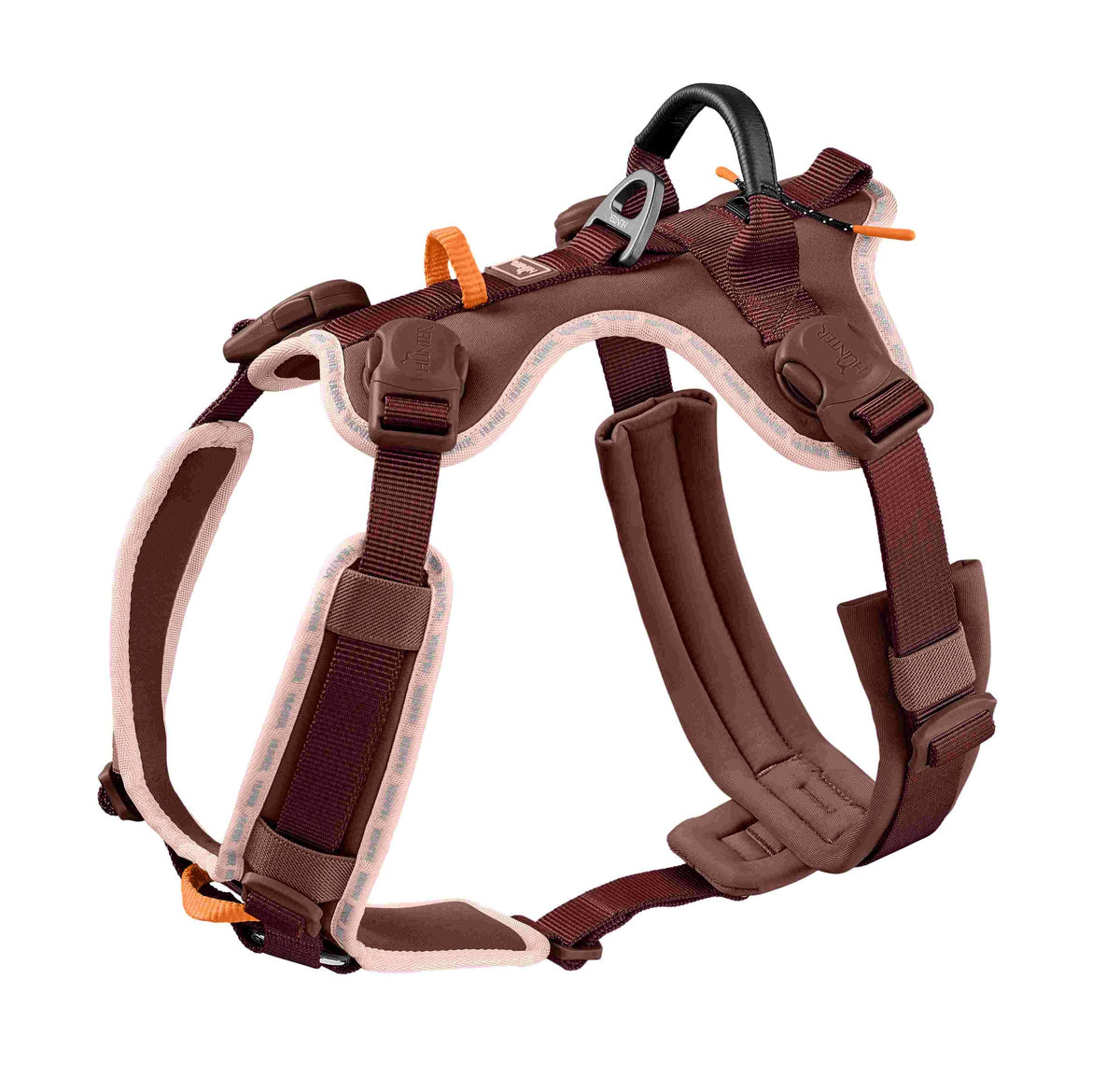 Hunter ErgoMove Pro Dog Harness in berry XS
