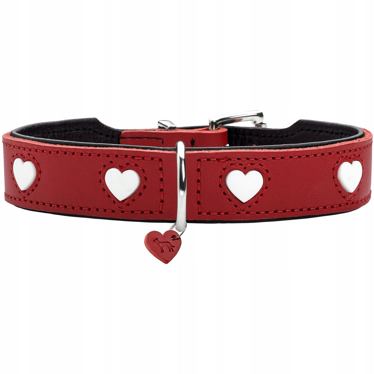 Hunter Leather Dog Collar Love 37