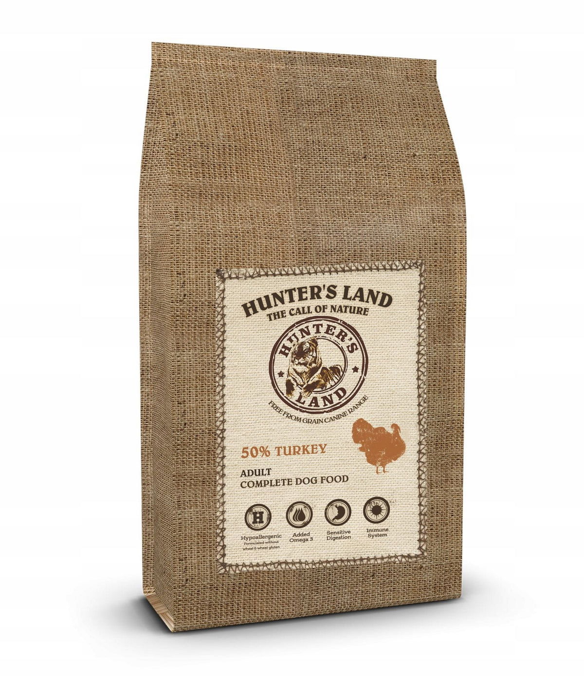 Hunter's Land Grain Free 50% Turkey 2kg - EXP 10/2026