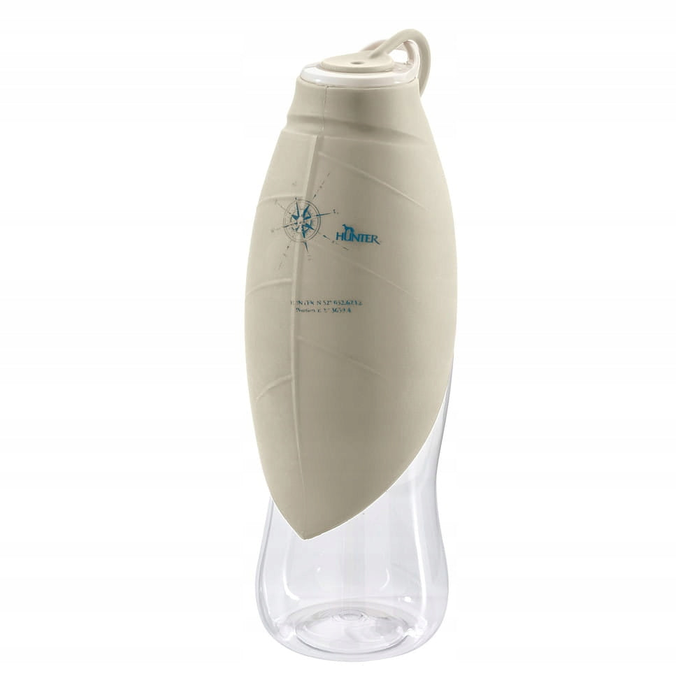 Hunter silicone bottle with bowl Letter beige