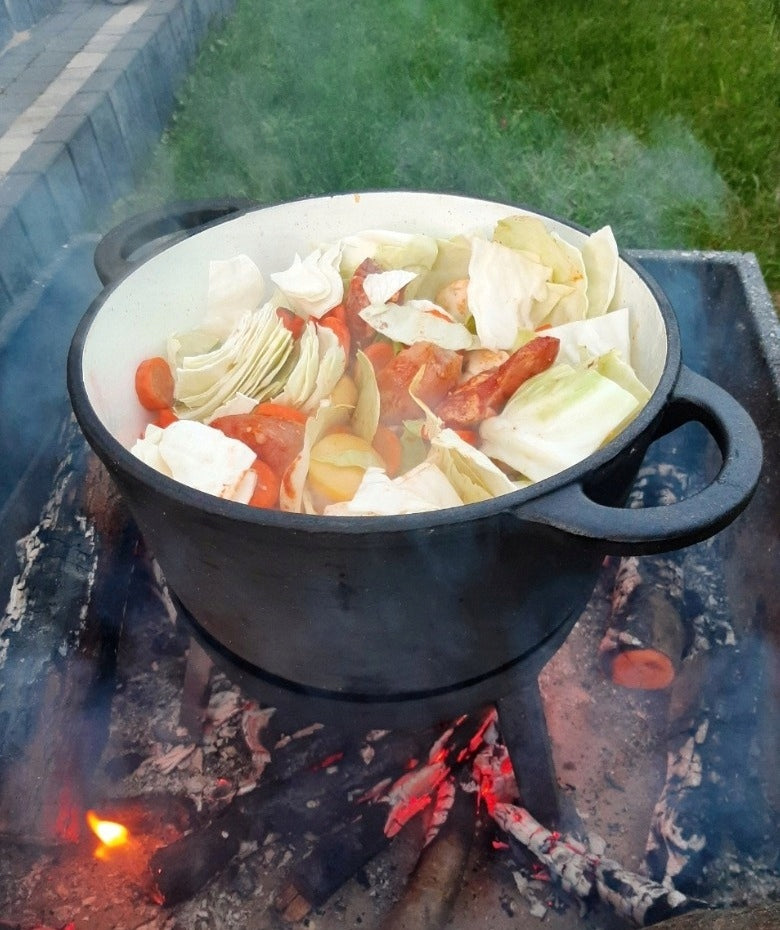 Hunting BOILER 10 L ENAMELLED FIRE PIT PAN Grill Enamel Manufacturer code MK-602