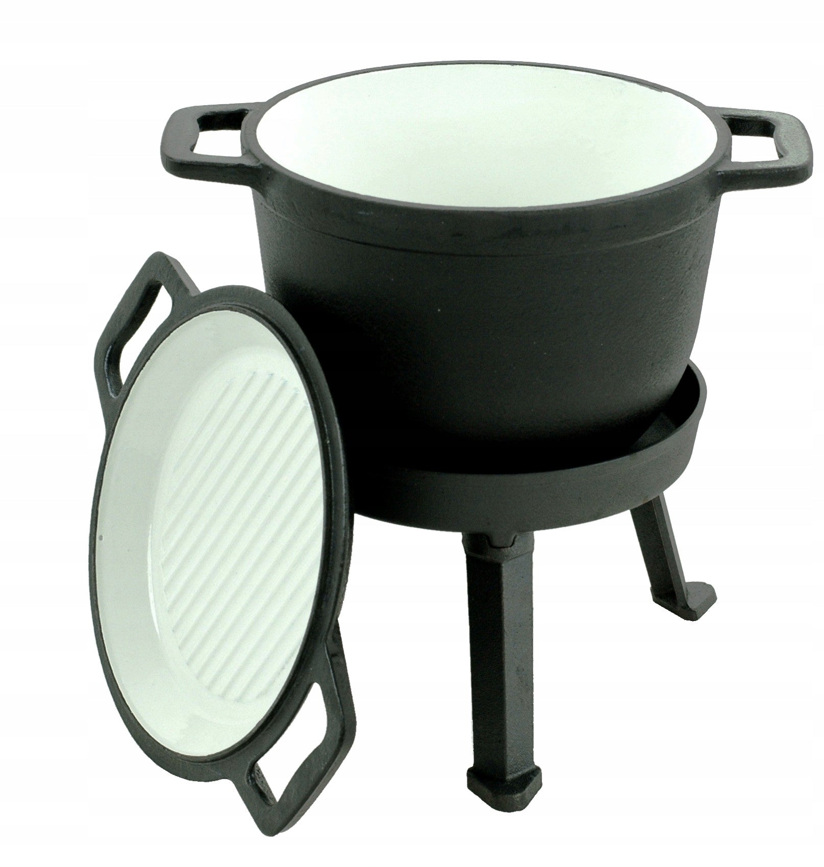 Hunting BOILER 8 L ENAMELLED FIRE PIT PAN Grill Enamel Capacity 8 l