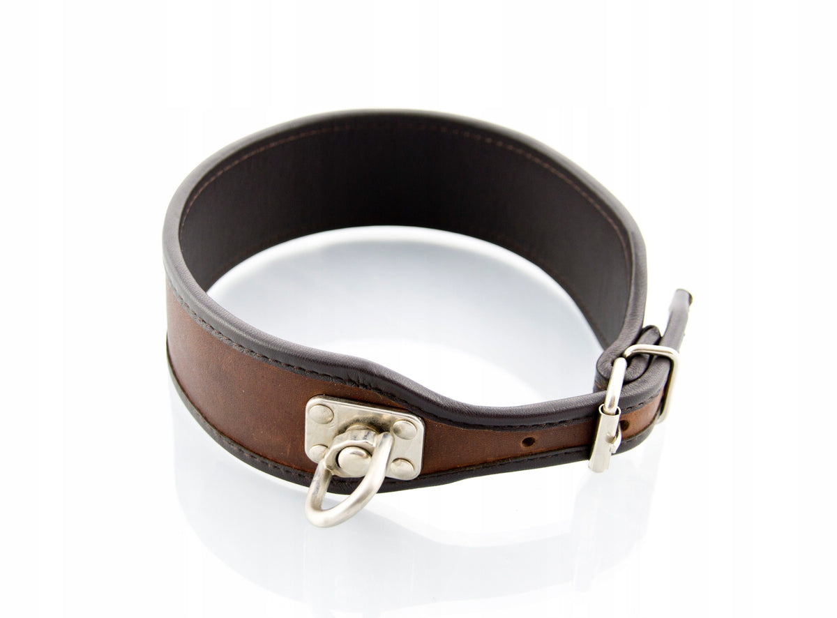 Hunting Collar on the Footprint Oiled Leather Adjustable 46-52cm Packaging status original