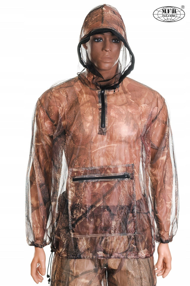Hunting Mosquito Net MFH - Two-piece Anti-Tick Ral Tree XL/XXL Matching set contents jacket pants