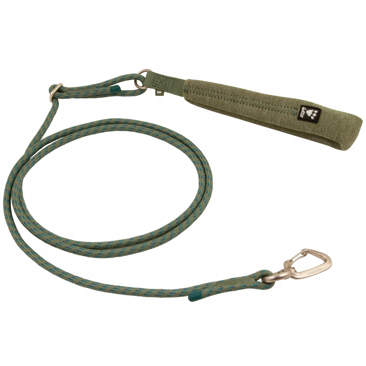 Hurtta Adjustable Rope Leash Eco Hedge dog rope leash, green 8mm