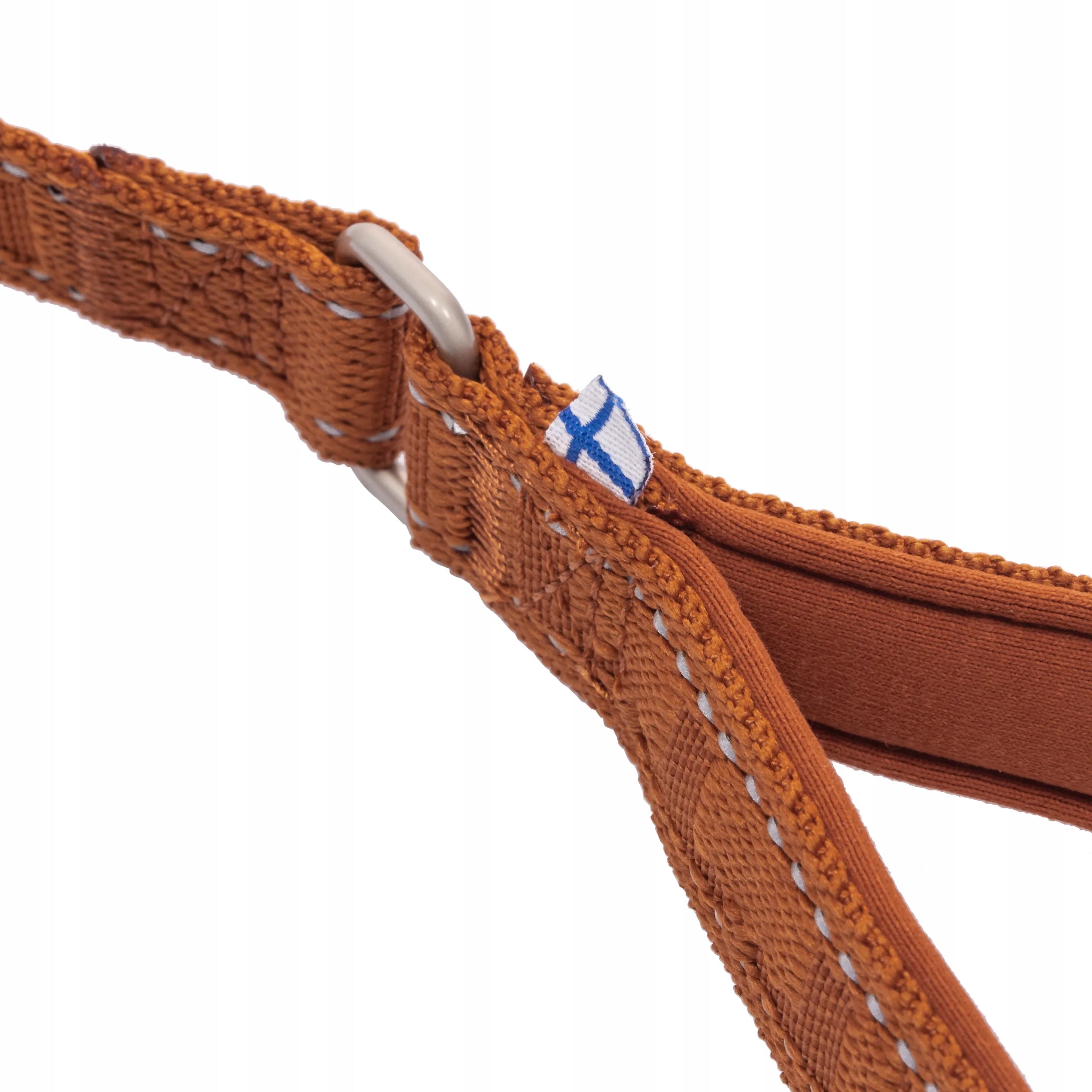 Leine Hurtta Casual Reflektierende ECO, braun, 120 cm x 20 mm 
