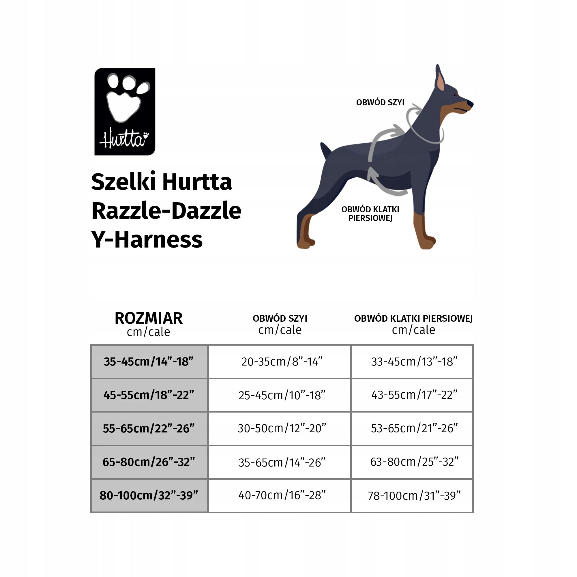 Razzle Dazzle Geschirr für Hunde, Inv. Größen 