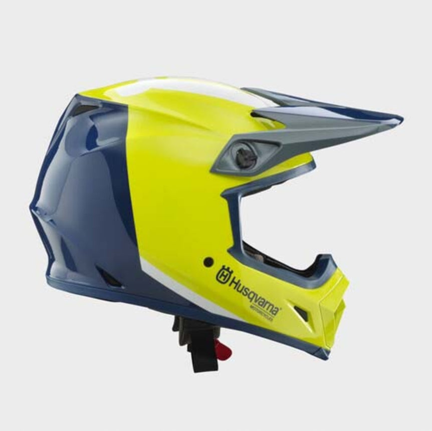 Husqvarna Motorcycle Helmet Bell Mx Mips Authentic Helmet Yellow-Blue XL