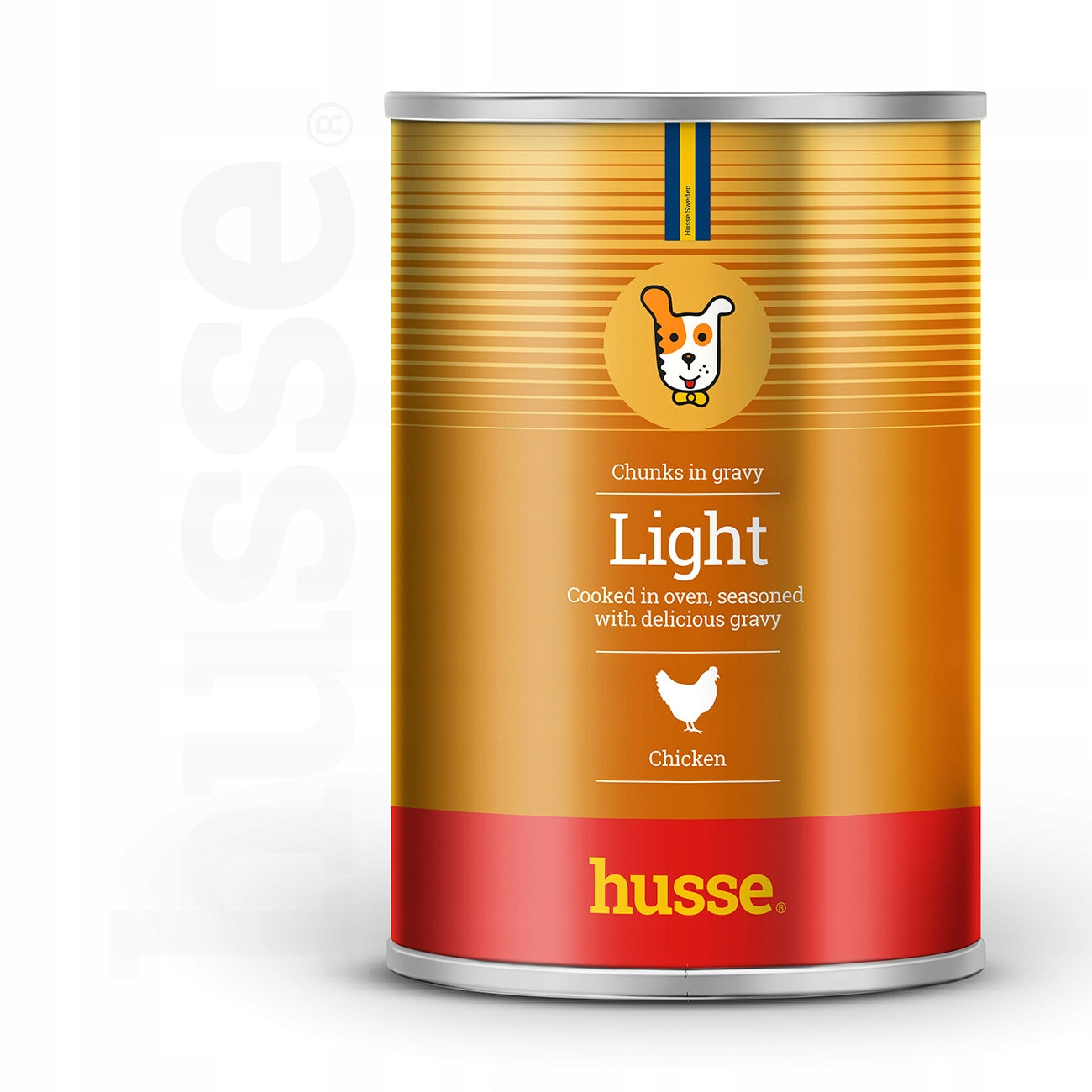 Husse Light - meat pieces with chicken 12x400gr