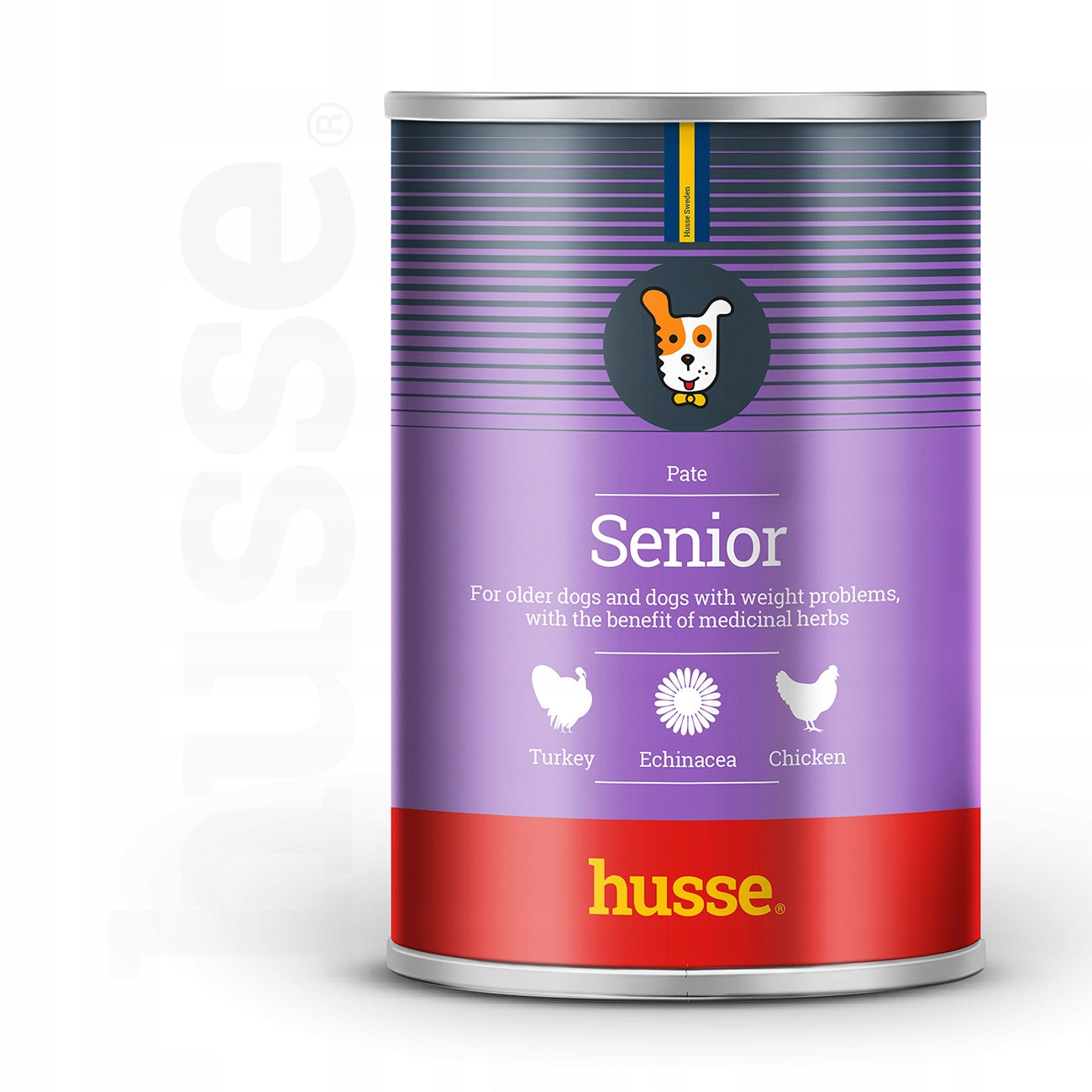 Husse Senior Pate - Dog Pate with Chicken and Turkey 12x400 g