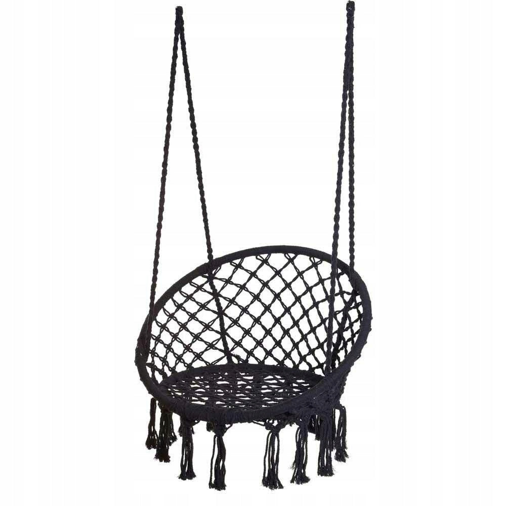 Schaukel mit Rückenlehne, schwarz 