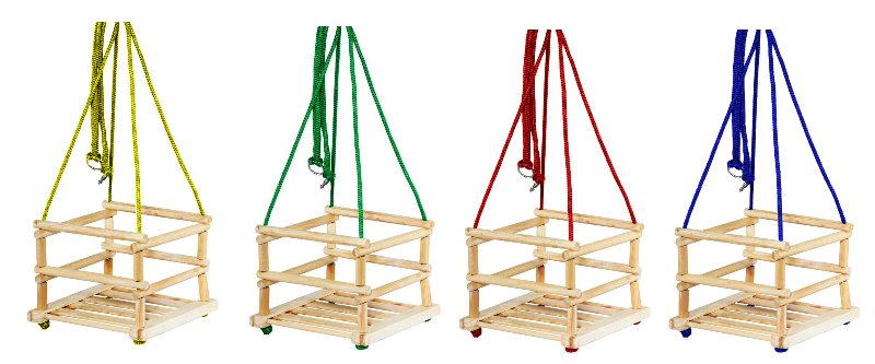 Kinder-Viereckschaukel grün „Elze“ 4IQ 