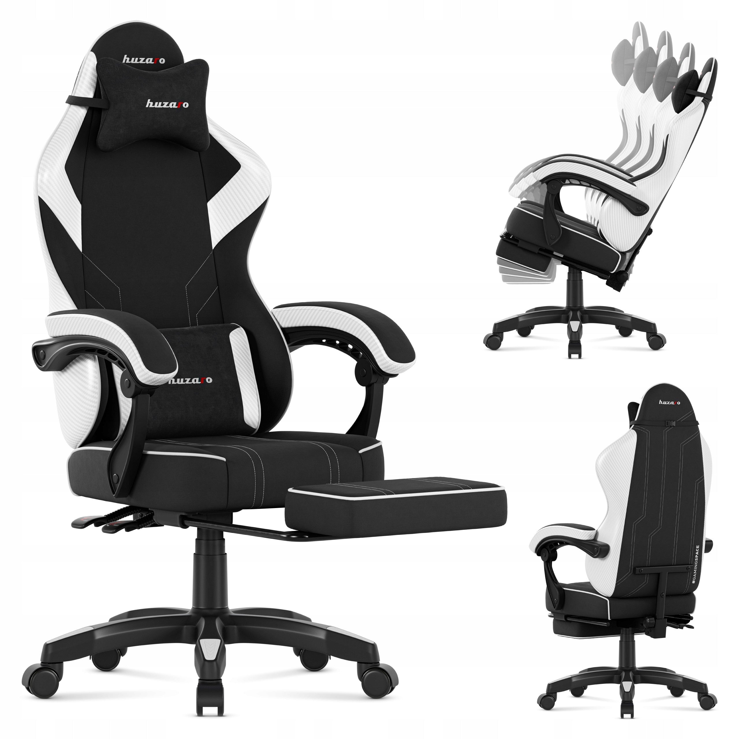 Huzaro Force 3.7 White Carbon Gaming Chair