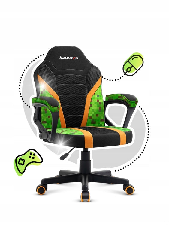 Huzaro Ranger Mesh 1.0 PIXEL SWIVEL GAMING CHAIR for Kids Brand Huzaro
