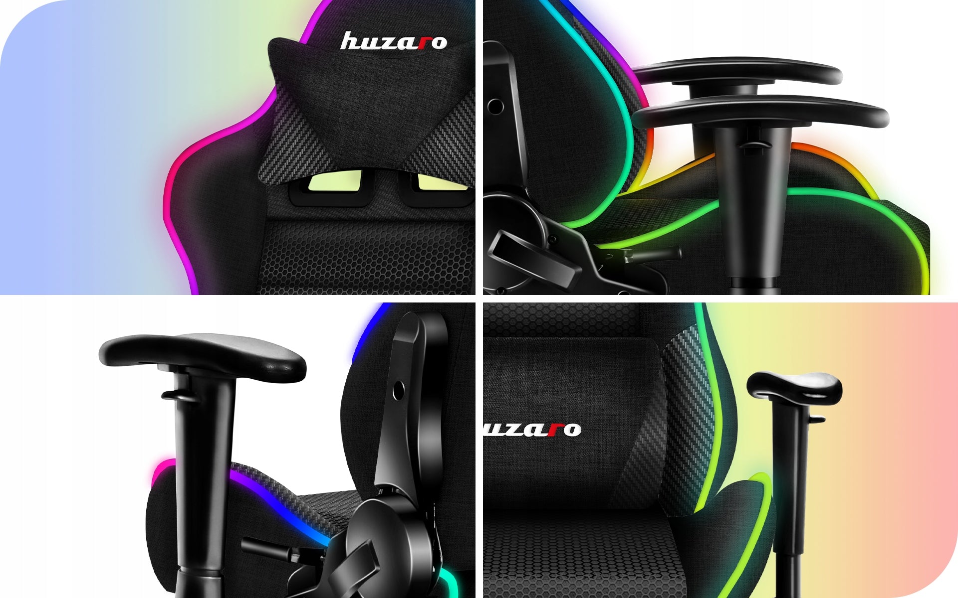 Huzaro SWIVEL GAMING CHAIR for children 100-160 cm Ranger 6.0 RGB LED Brand Huzaro