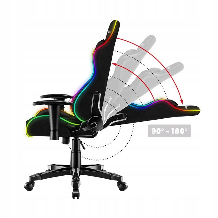 Huzaro SWIVEL GAMING CHAIR for children 100-160 cm Ranger 6.0 RGB LED Furniture width 61 cm