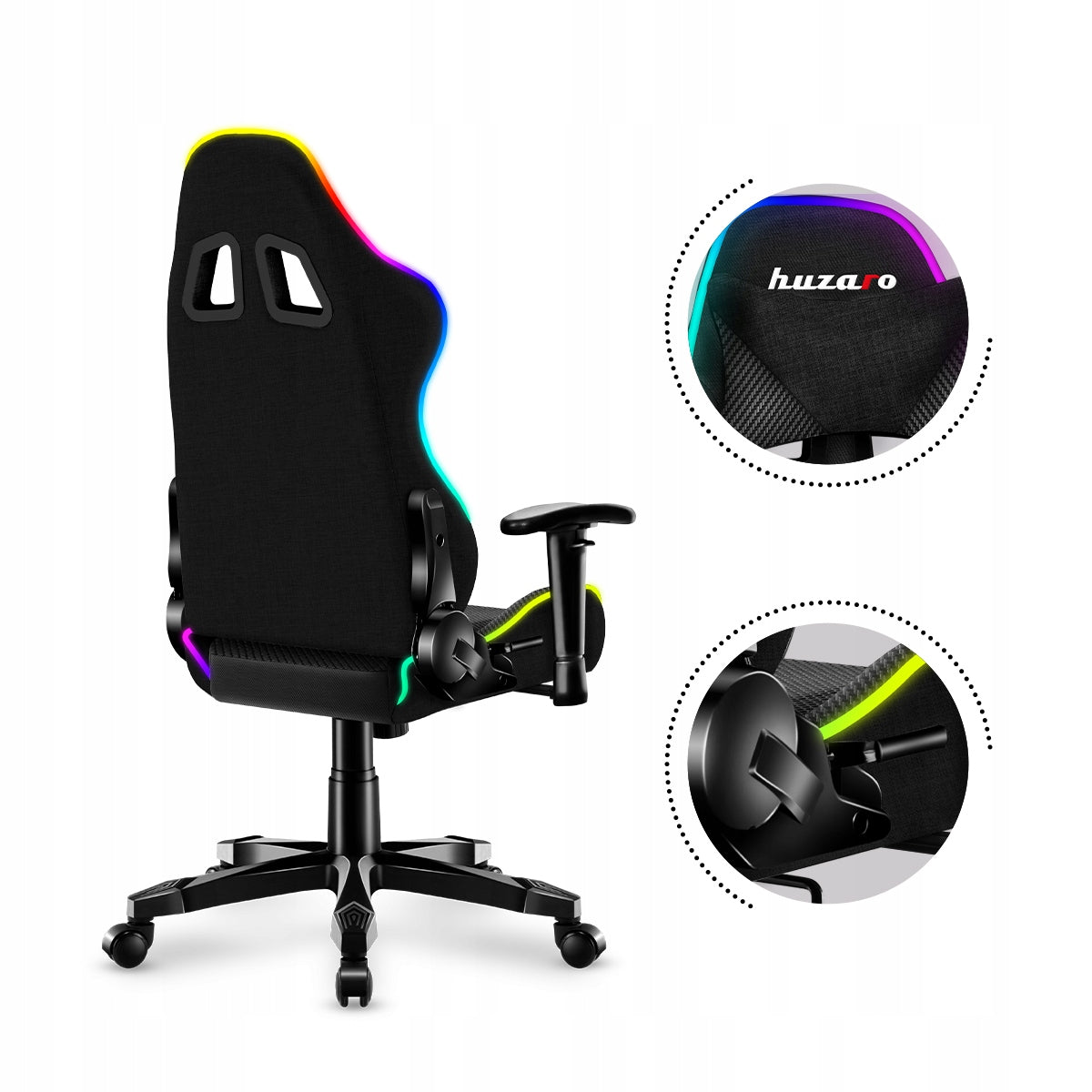 Huzaro SWIVEL GAMING CHAIR for children 100-160 cm Ranger 6.0 RGB LED Packaging status original