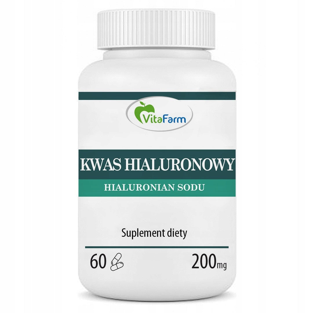 Hyaluronic acid Capsules 60 pieces for joints wrinkles 200 mg hyaluronan