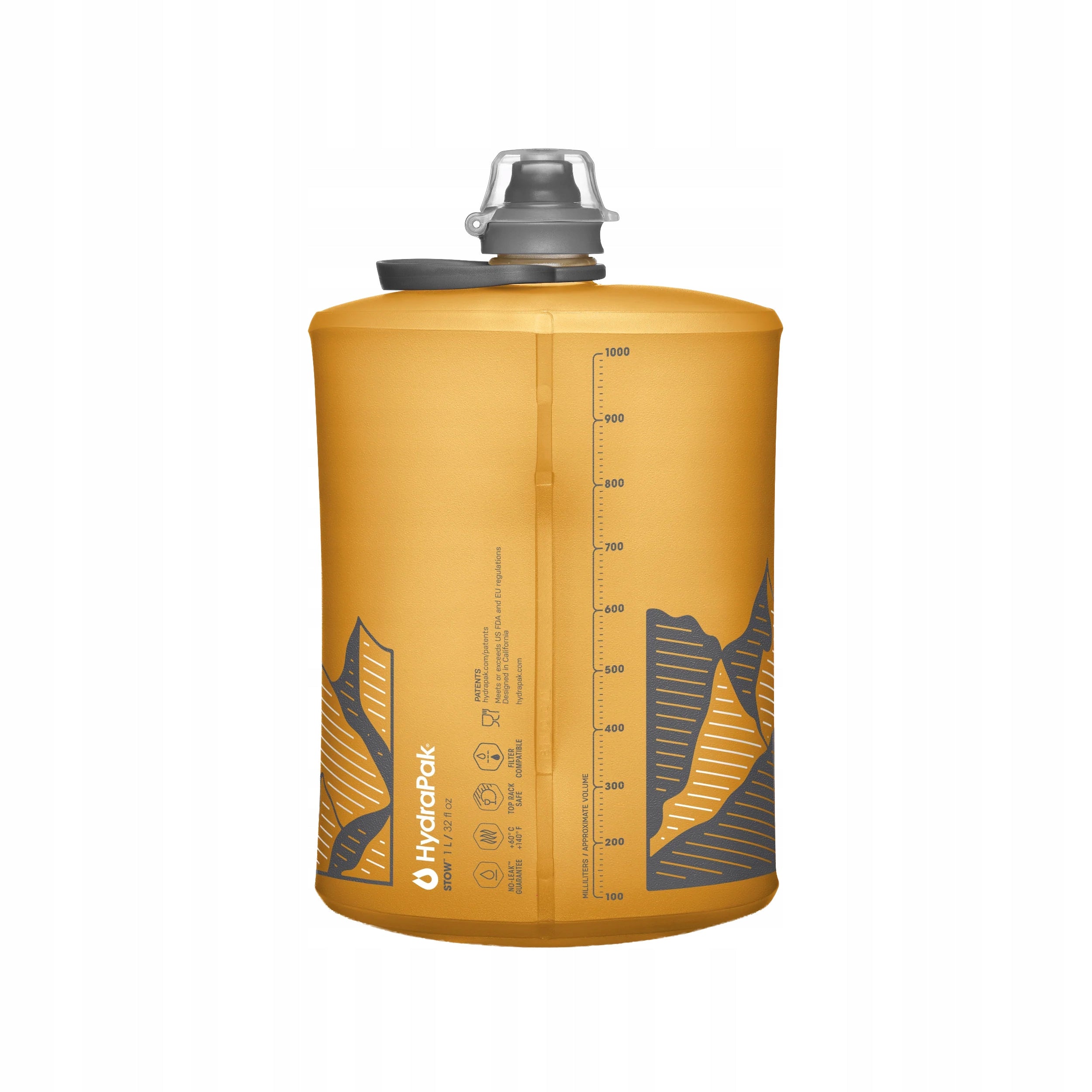 HydraPak Stow Bottle 1 l - golden yellow Brand Hydrapak