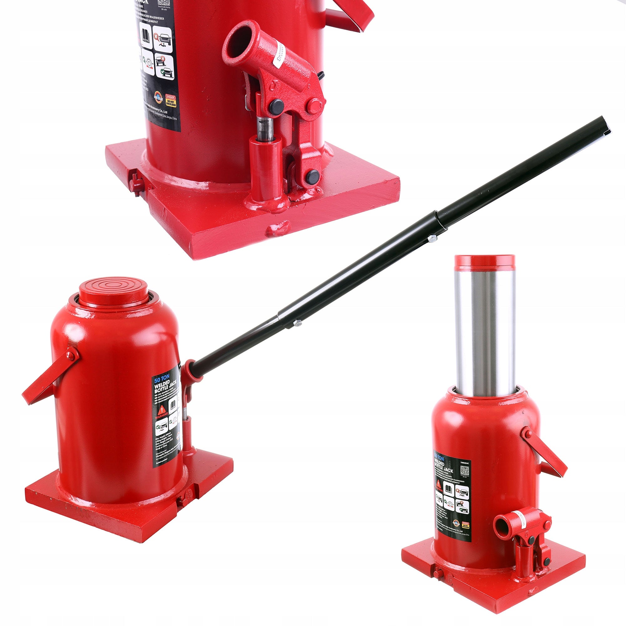 Hydraulic Bollard Lift 50 Ton Big Red Bottle Lift Lever