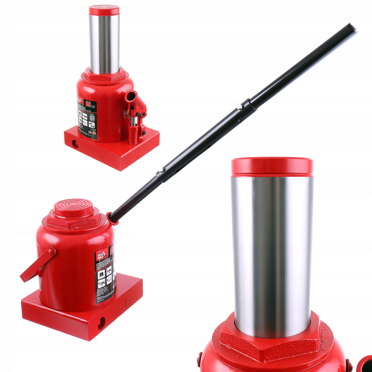 Hydraulic Bollard Lift Big Red Bottle Lift 240-370mm