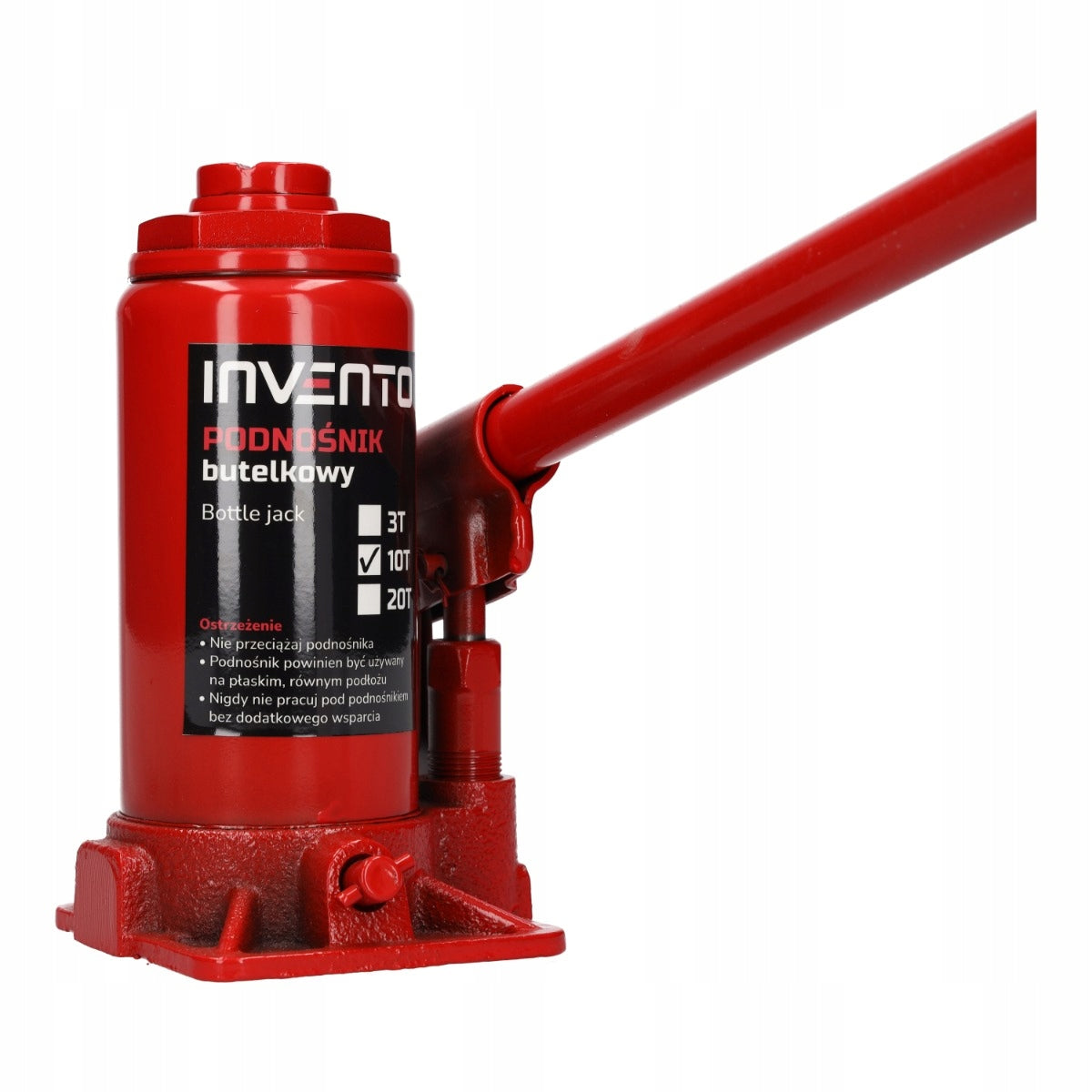 Hydraulic Bollard Lift Bottle 10 Ton Lever INVENTO Manufacturer code INVTJ08