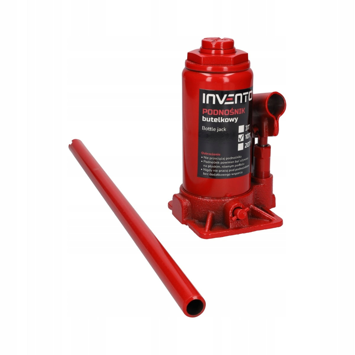 Hydraulic Bollard Lift Bottle 10 Ton Lever INVENTO