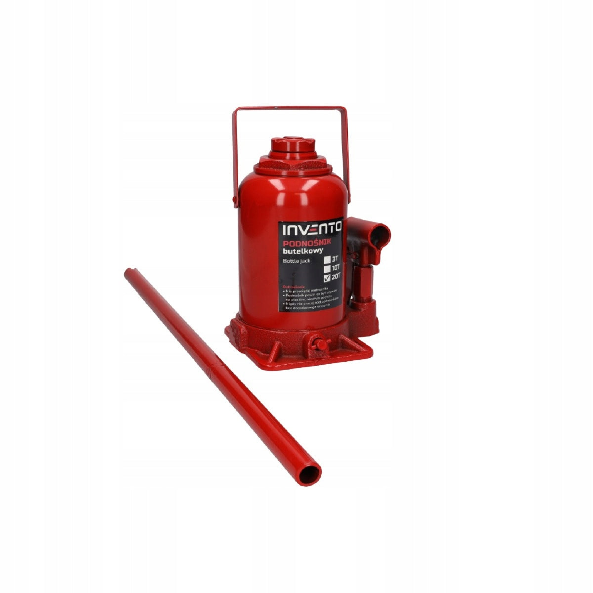 Hydraulic Bollard Lift Bottle 20 Ton Lever INVENTO Manufacturer code INVTJ09