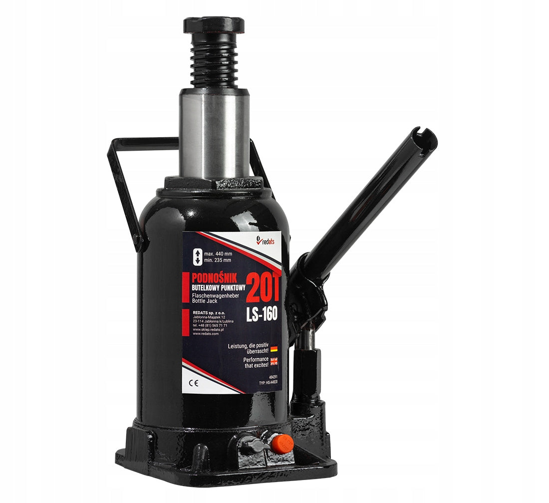 Hydraulic Bollard Lift Bottle 20 Ton Lever Redats LS-160 Product weight with unit packaging 10.2 kg