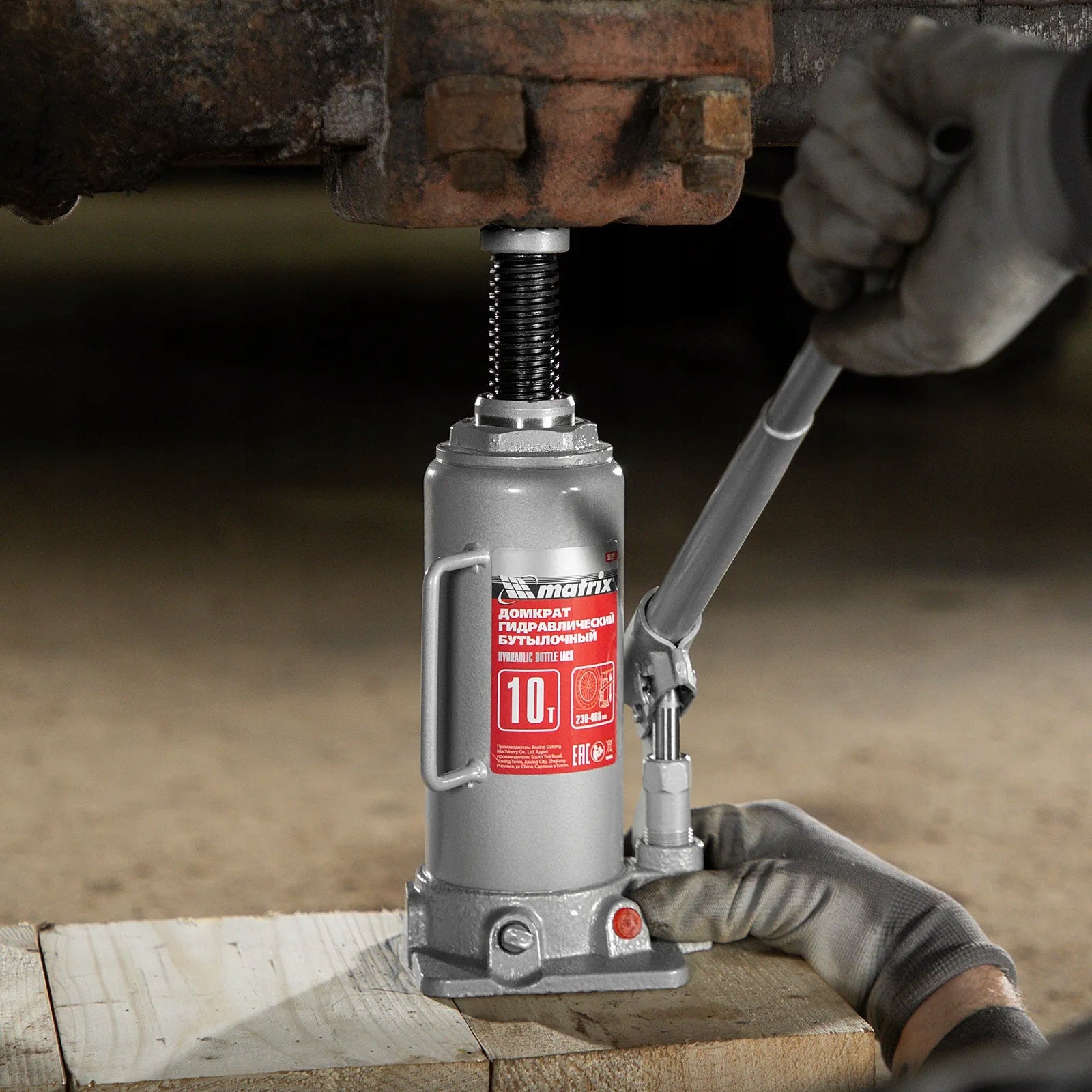 Hydraulic Bollard Lift Car Lever 10 Tons - MTX Minimum lifting height 100 mm