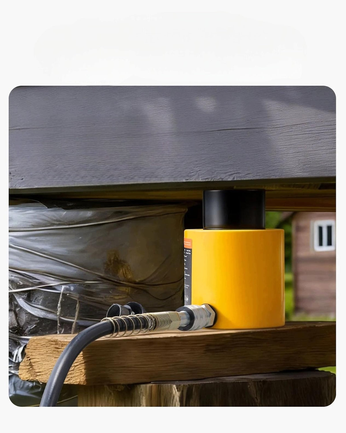 Hydraulic Cylinder Jack 50 Ton Heavy Duty 50mm Single Acting Yellow Steel Brand no brand