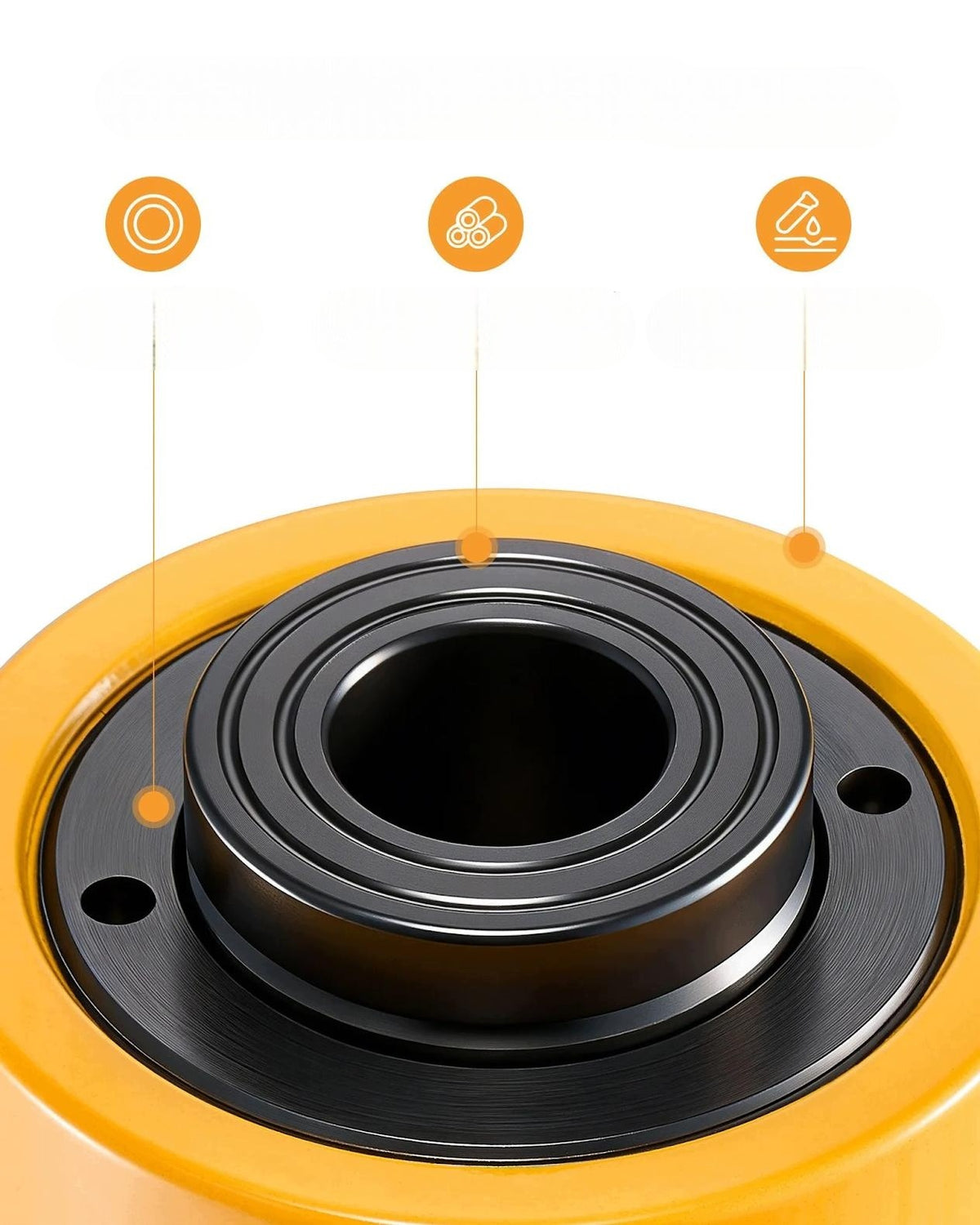 Hydraulic Jack 20 Ton, Strong Piston 100 mm, High Strength Steel Minimum lifting height 258 mm