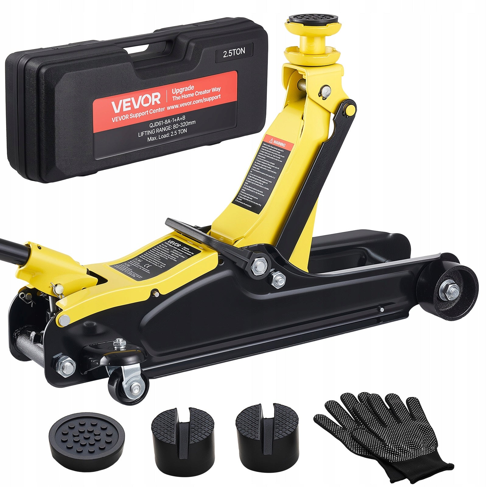 Hydraulic Lift Load Capacity 2,5T Low Profile With Pump Single Piston
