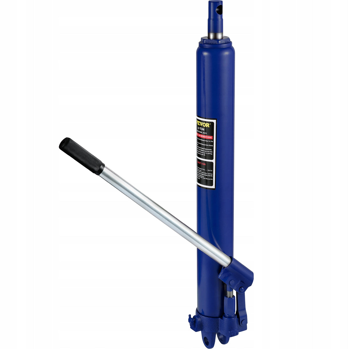 Hydraulic Long Ram Jack 8 Tons Single Piston Manual Cherry Picker Blue