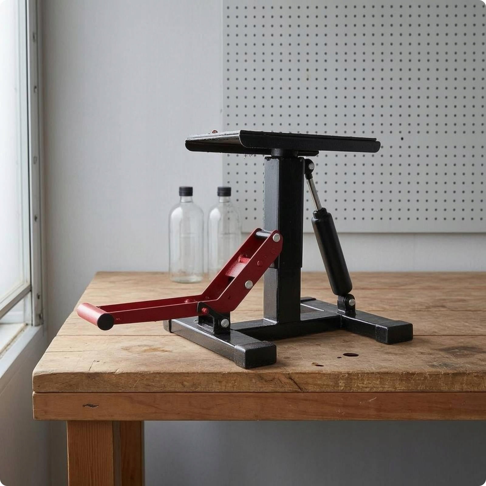 Hydraulic Motorcycle Repair Stool Steel Frame Lifting Stand