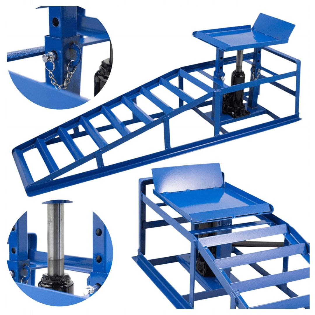 Hydraulic Overrun Ramps with Lift Set of 2 pcs. 2000 kg piece EAN (GTIN) 4250394514744