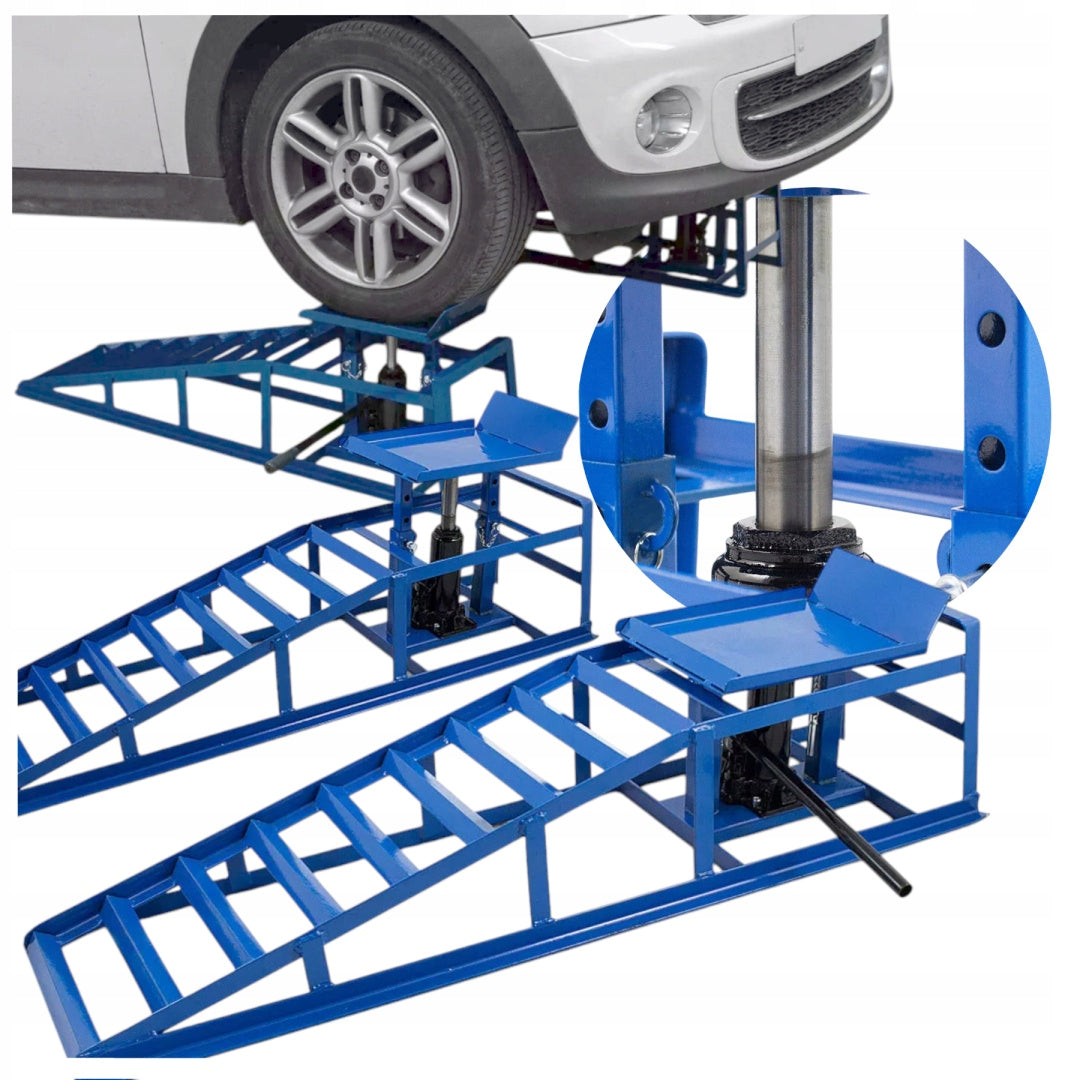 Hydraulic Overrun Ramps with Lift Set of 2 pcs. 2000 kg piece