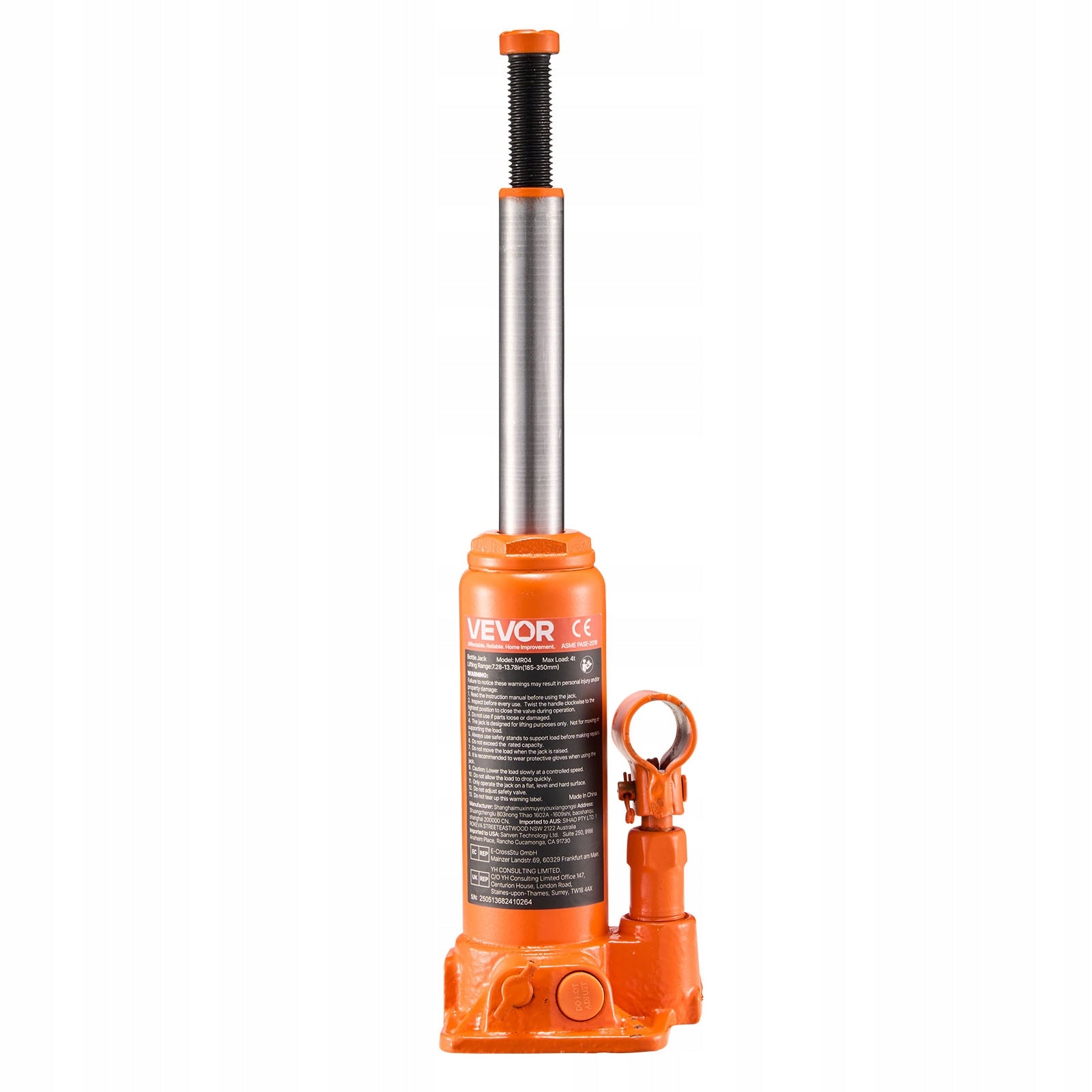 Hydraulic Pneumatic Lift 4T Effortless Operation Orange