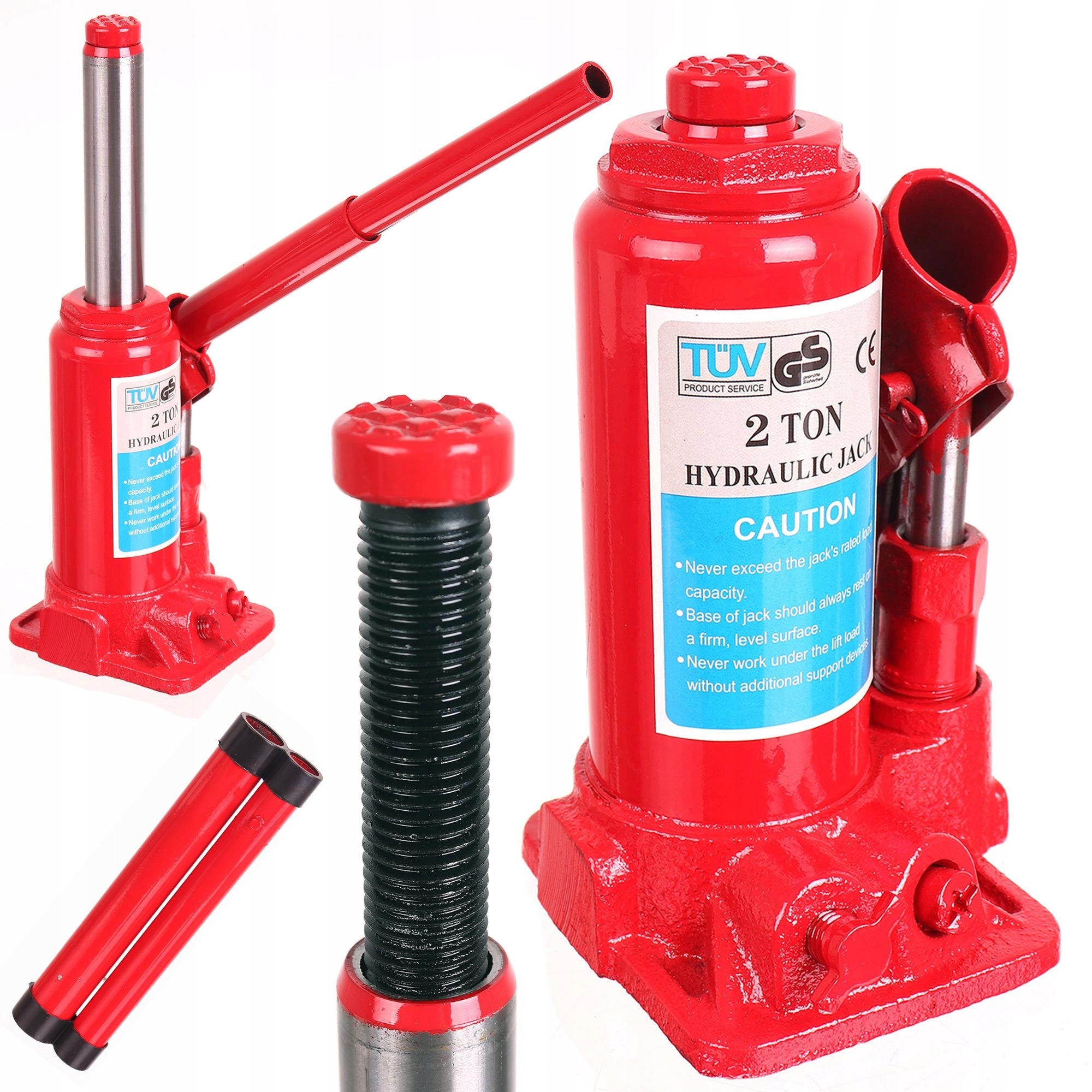 Hydraulic Pole Car Lift 2 TON LEWAREK 2000KG 154-316mm
