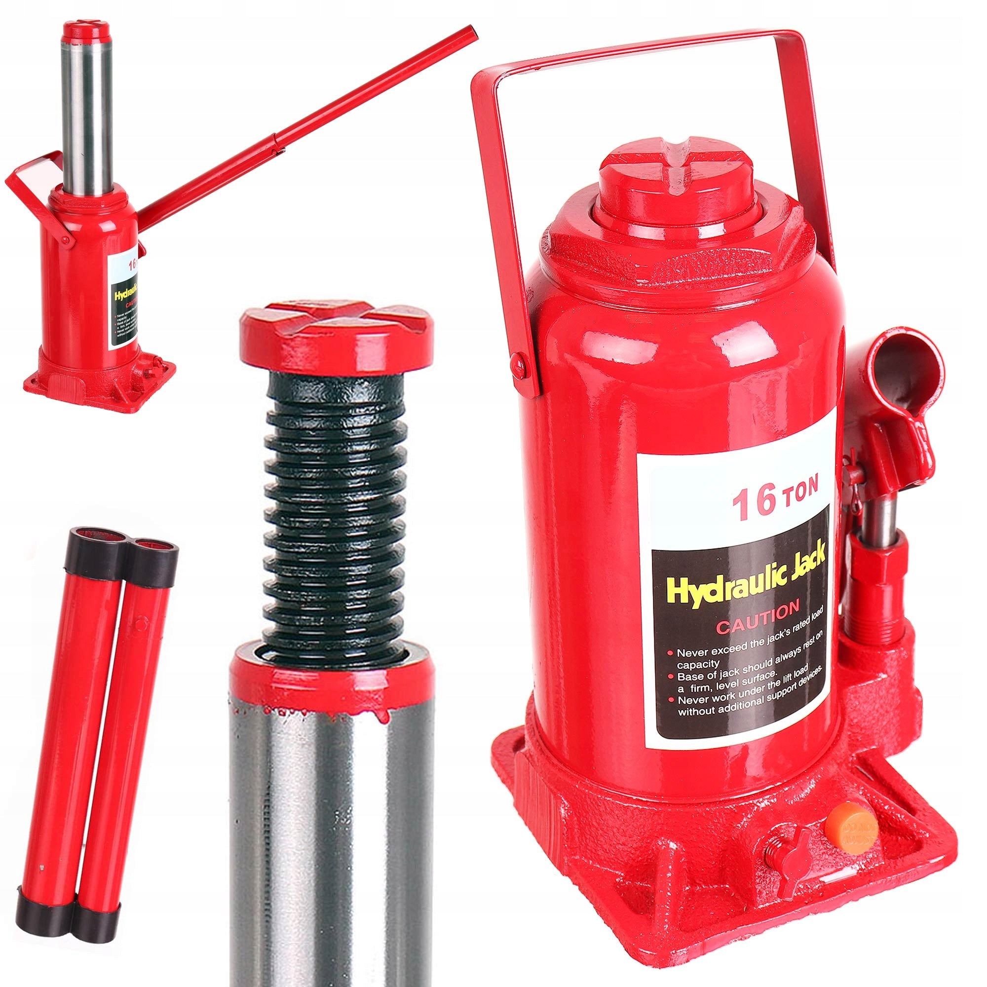 Hydraulic Pole Lift Construction Agricultural Machinery 16TON 214-423mm