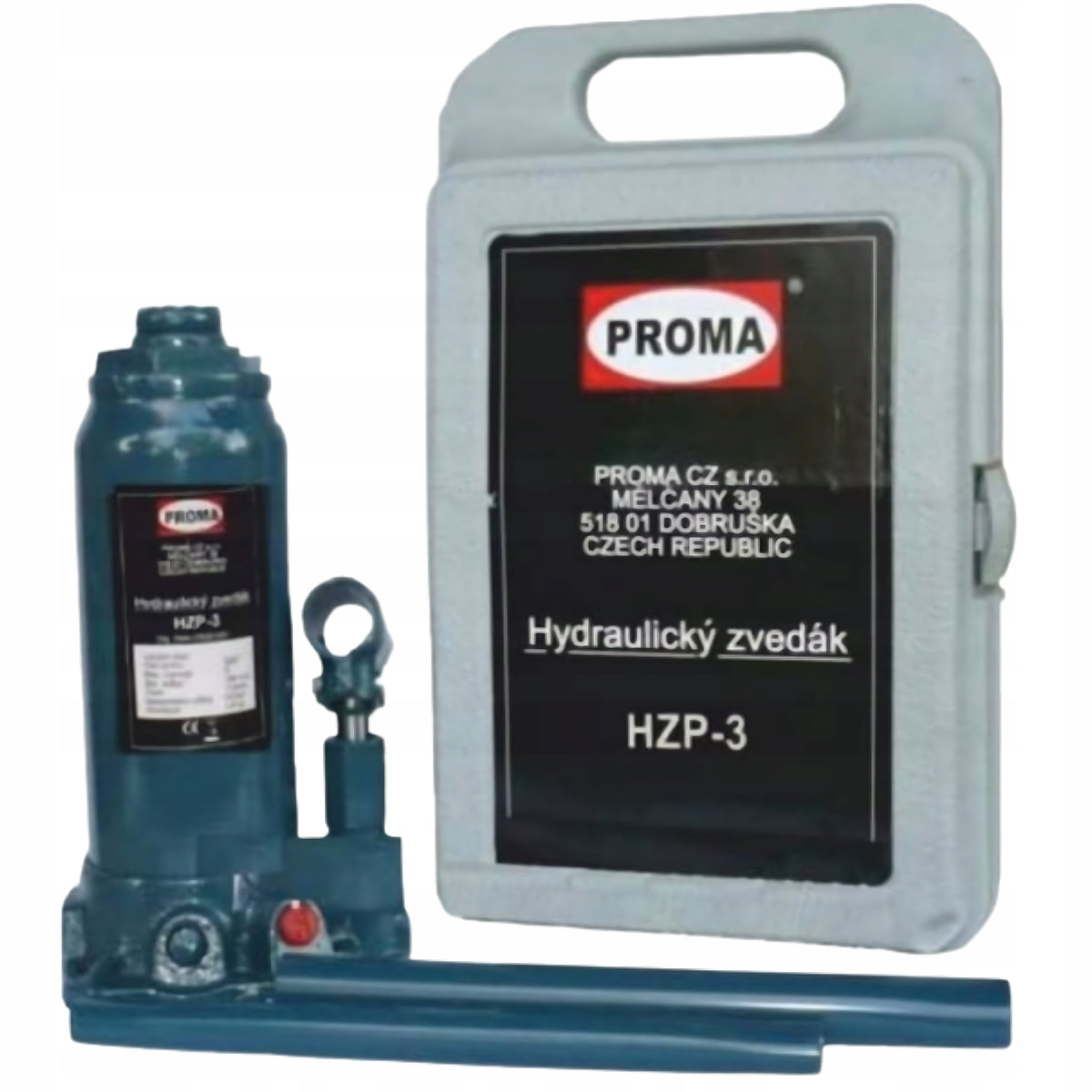 Hydraulic Pole Lift PROMA HZP-3 3T 3000kg 194-372mm Case Box Brand Proma