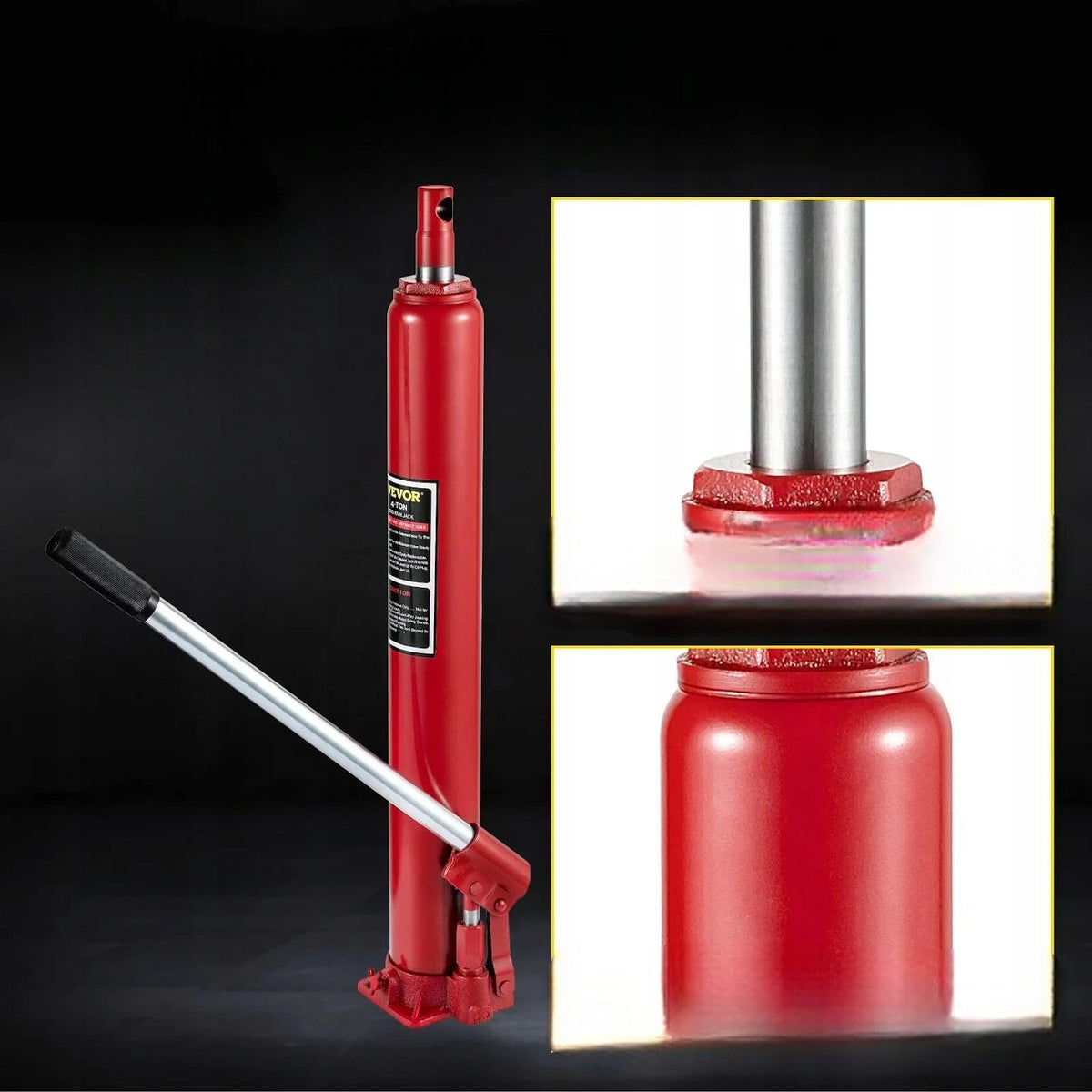 Hydraulic bottle lift 4 t strong construction long actuator Manufacturer code 5907021476997