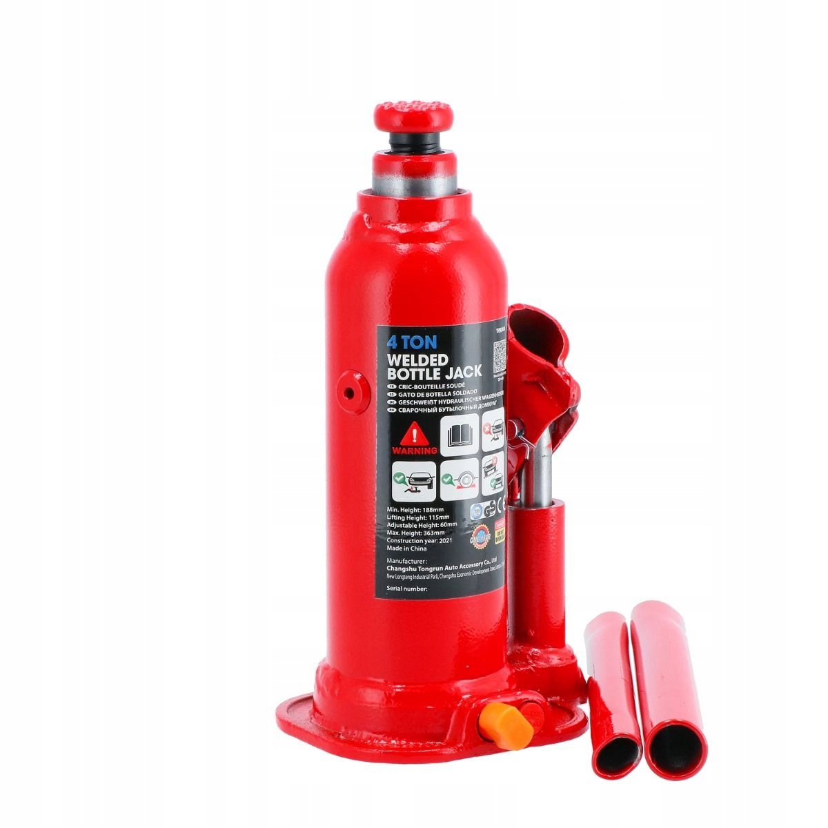 Hydraulic bottle lift 4T 4000 kg car jack Airpress Manufacturer code 72138-1